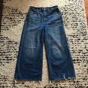 Madewell Wide Leg Crop Jeans